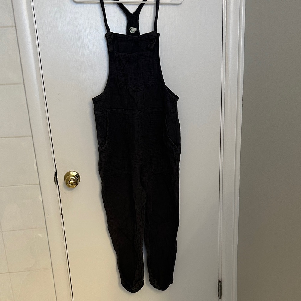 Aerie Classic Black Overalls